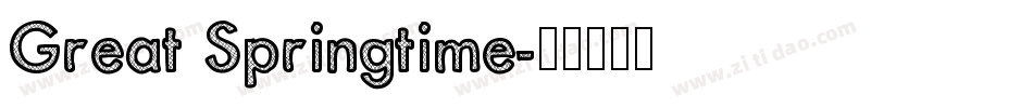 Great Springtime字体转换